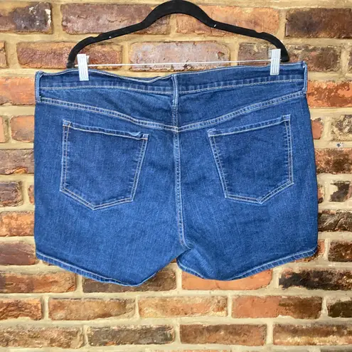 Old Navy  Dark Wash Blue Denim Sweetheart Jean Shorts Women's Size 18