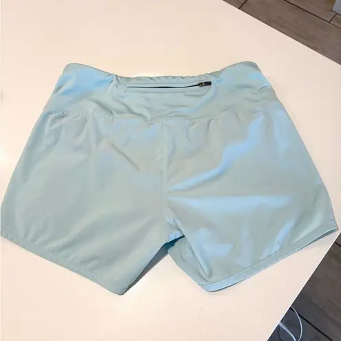 Free fly light blue running lined shorts with back pocket size XS