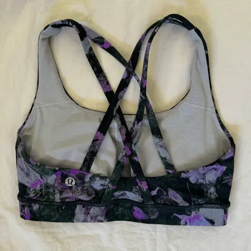 Lululemon  Energy Bra Medium Support Floral Shift Multi Size 4