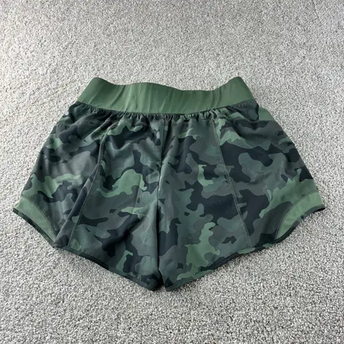 Tek Gear  Workout‎ Shorts Womens L Green Camouflage Athletic Running Exercise - Image 2