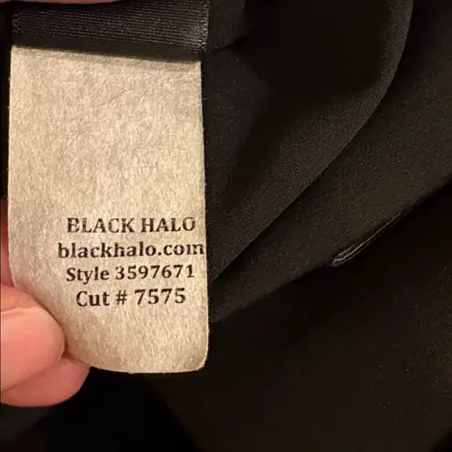 Black Halo Black Halter Crop Top