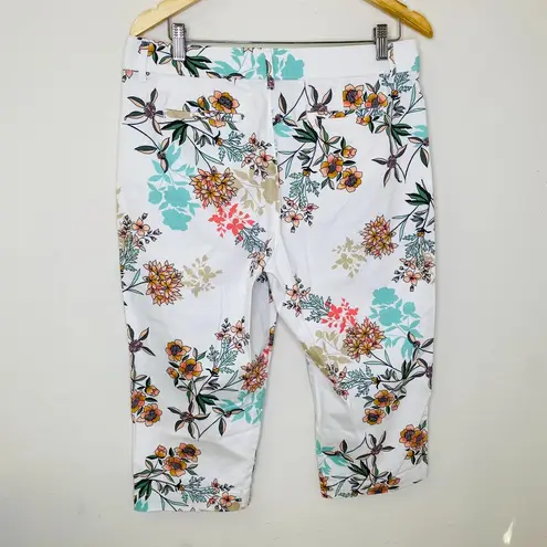 st. john's bay  Tropical Print Capri Pants Size 14