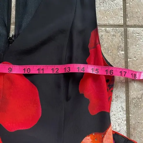 Camilla Ruffle Hem Playsuit Midnight Poppy