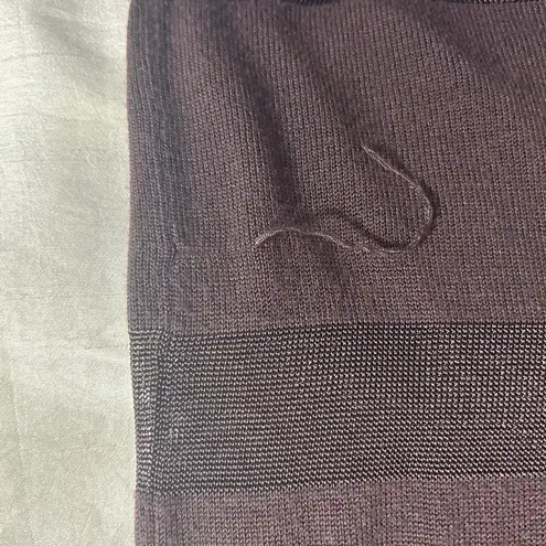 INC Women Drape Cardigan M Brown Open Front Sheer Mesh Panels Whimsigoth Boho Size M