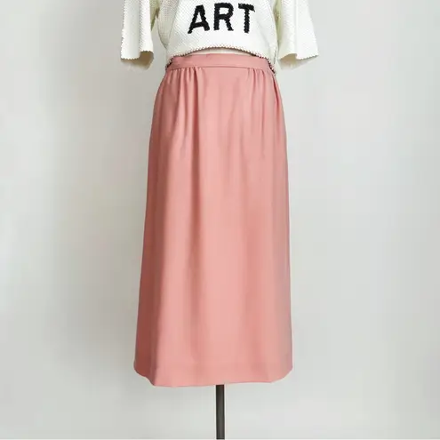 Pendleton Vintage 80’s Pure Wool Coord Skirt Suit in Dusty Rose | Size M