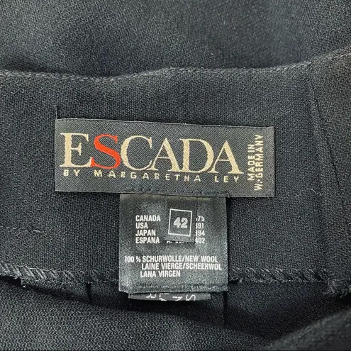 Escada Margaretha Ley Black Wool Pant Suit Size undefined