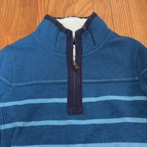 Fat Face The Iconic Airlie Sweater Teal Stripes sz 4 NWT Blue
