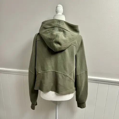 Lululemon  Half Zip Oversized Scuba Hoodie Sweatshirt Grey Sage Medium/Large M/L