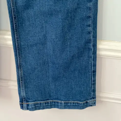 Gap  High Rise Stride Wide-Leg Jeans Size 28/6R Medium Indigo