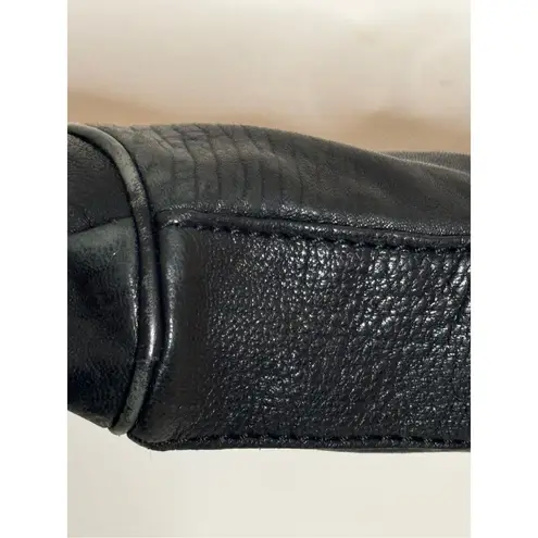 Milly Black Leather Crossbody Purse