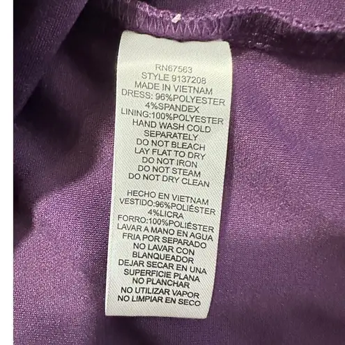 Slny S.L. Fashions Maxi Dress Women's Plus 18 Purple Embellished Halter Neckline