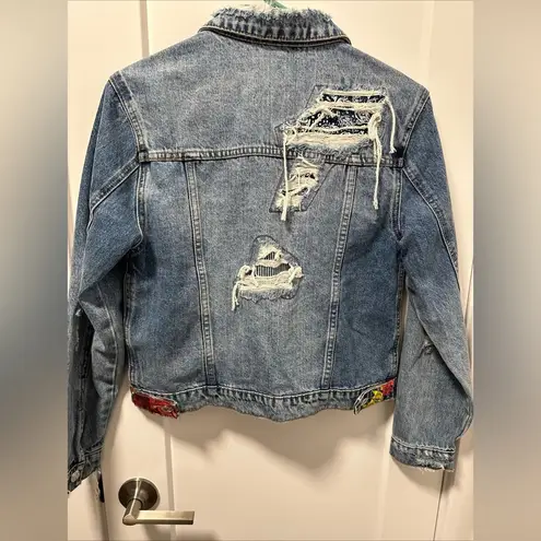 VERVET Distressed Blue Denim Jacket