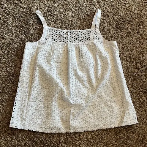 New York & Co. NWT white eyelet embroidered tank top