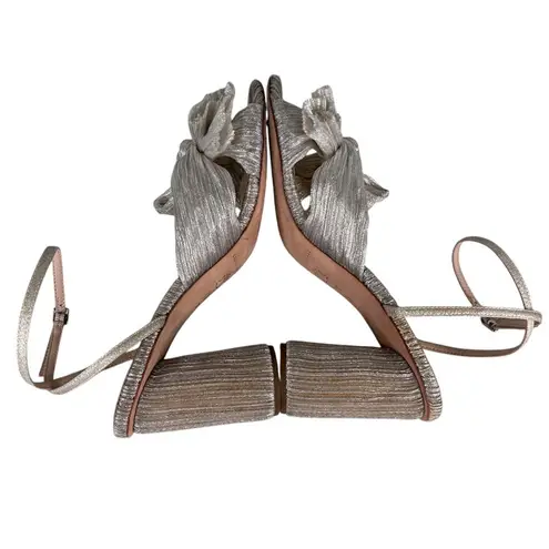 Loeffler Randall Camellia Heels 10 Shiny Champagne