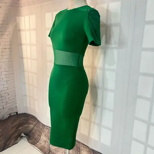 AX Paris  Green Bodycon Mesh Dress Size 8