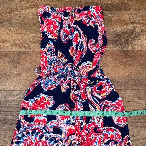 Lilly Pulitzer  The Halibut Farrah Strapless Wide Leg Jumpsuit