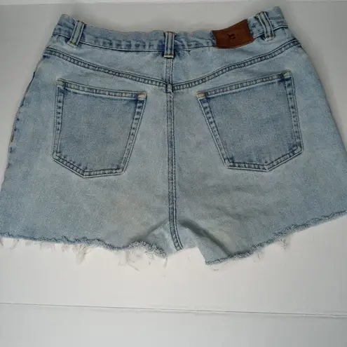 Ralph Lauren Lauren  blue raw hem jean shorts