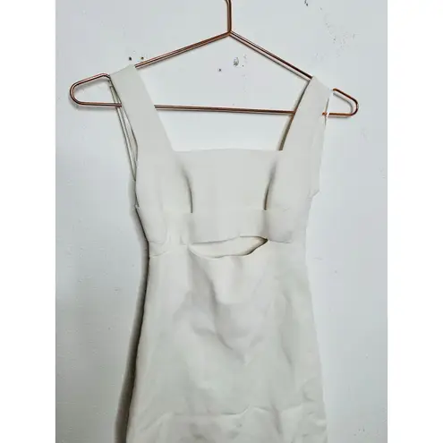 Victoria Beckham White Bandage Front Cutout Midi Dress Womens size 0
