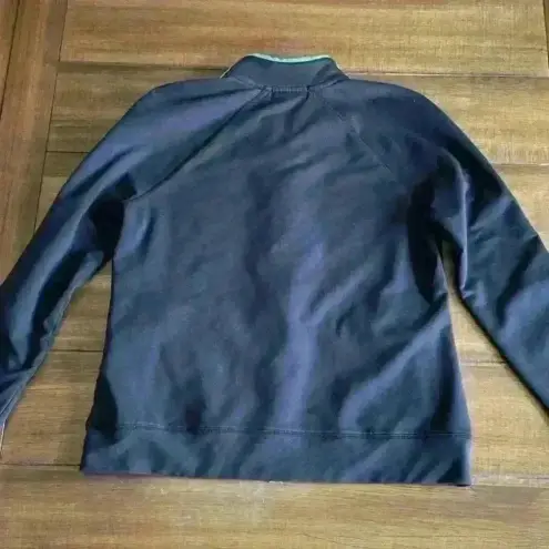 Ralph Lauren Lauren  Active Full Zip Jacket Black with Green Trim Size Large