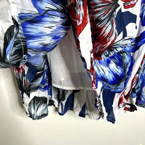 Westport Floral Patterned Ruffle Midi Skirt