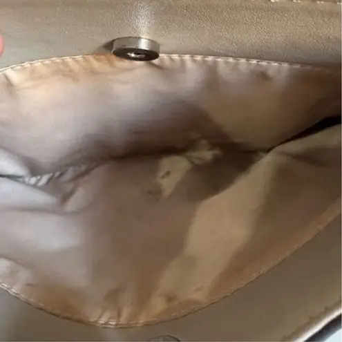 Nine West  Womens Grey 9 LOGO Geometric Print Multi Compartment Bag Luxurious