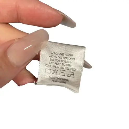 Generation Love Natasha Tie Dye Puff Sleeve Sweatshirt Blue White Size L