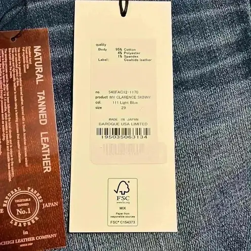 NWT Moussy Vintage CLARENCE STRAIGHT Jeans 29 Blue