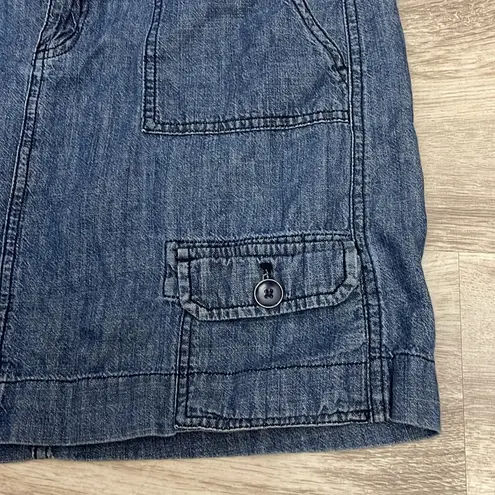 G.H. Bass &Co. G.H. Bass & Co. Blue100% Cotton Denim Cargo Mini Jean Skirt Size 6
