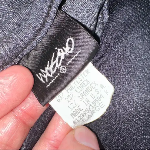 Mossimo Vintage Push Up Underwire Bikini Set Silver EUC Made In USA Size Large - Image 4