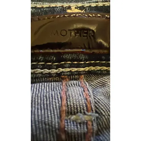 Mother Women's WIDE LEG BLUE Perfect Rise Flared Stretch Casual Jeans Size 28