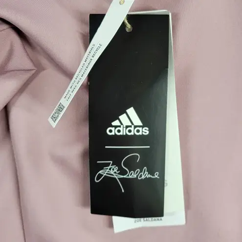 Adidas  X Zoe Saldana Womens Leggings Size S Pink Aeroready Training NEW‎