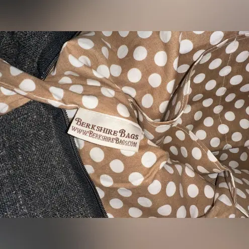 Berkshire Bags Handmade Crossbody Alisha Carryall Sturdy Shoulder Purse LG Tote Gray