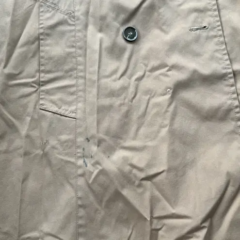 Vintage F.A.I. Double Breasted Closure Trench Coat Khaki 16 Tan