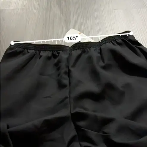 Alfred Dunner Classics Black Pull-On Elasticized Waist Wide Leg Pants Size 16W