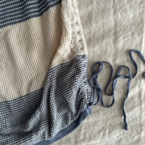 Pretty Little Thing  Blue Crochet Knit Ruched Side Mini Skirt