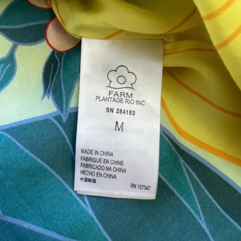 Farm Rio Women's Pietra Mini Wrap Dress Size M Multicolor Vibrant Summer $170