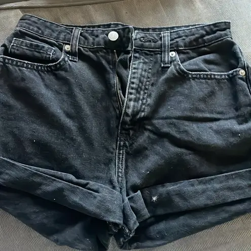 Wild Fable  Black Highest Rise Mom Jean Shorts