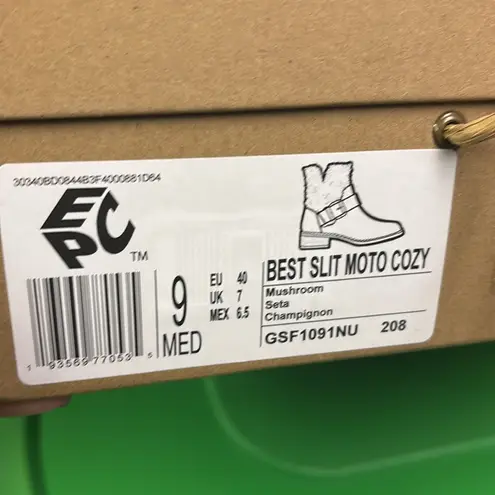 Gentle Souls by Kenneth Cole Best Slit Moto Cozy Mushroom 9M