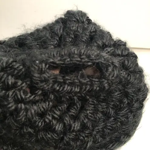 The North Fork black knit hat beanie winter hat North Fork Long Island NWOT