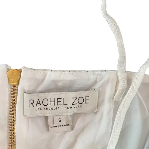 Rachel Zoe  Cropped pin striped sleeveless zipper back top size 6