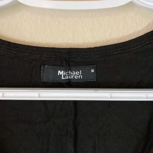 Michael Lauren ML-8079-RSN Noel L/S V Neck Dress w/Drawstring Size M Black (H11) - Image 5