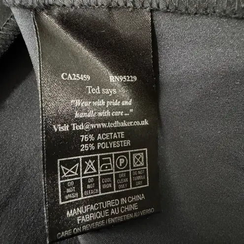 Ted Baker Ted‎ Baker London Black Strapless Sheath Dress Size 2 Cocktail Party