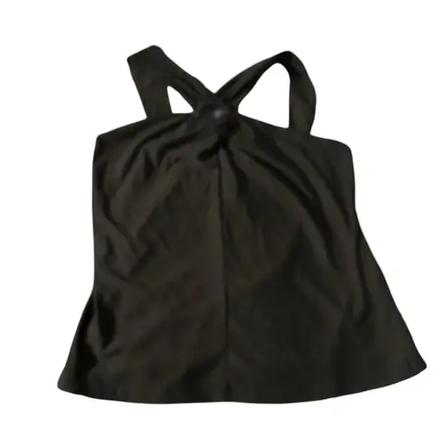 AUW  women's size medium sleeveless black blouse