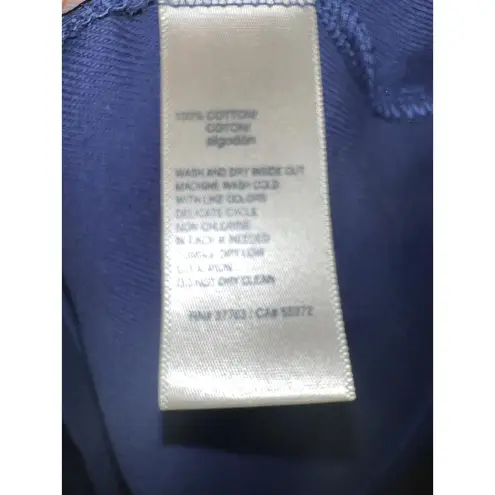 Rafaella Blue Sleeveless Knit Top Stud Detail Casual Solid Pullover Women L