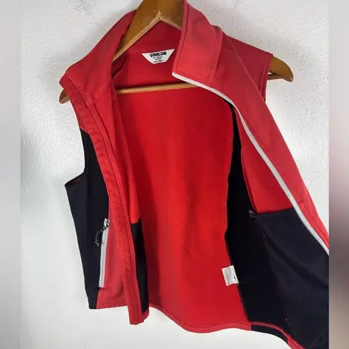Pearl Izumi Vintage Women's Medium Red Black Bicycling vest Full Zip Reflective
