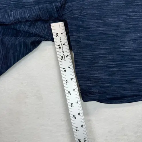 Iuga Athletic Bike Shorts with Pockets High Waist Heathered XXL Blue