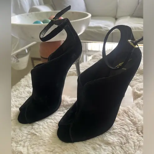 Brian Atwood  peep toe stiletto heels