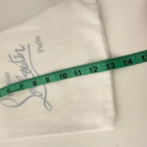 Christian Louboutin Paris Drawstring Lined Dust Bag 13"x 8" Classic Collector White