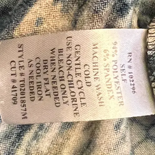 Connected Apparel multicolor abstract print bodycon dress size 6 EUC