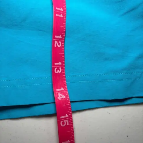 L.L. Bean Blue Supplex Nylon Drawstring Shorts Lining Pockets Large Active - Image 8